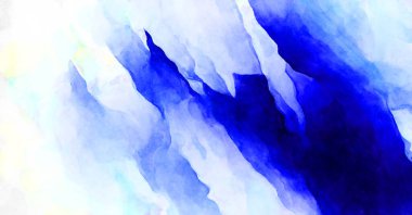 Soyut suluboya sanat eserleri. Fırça boyalı dijital resim. Renkli yaratıcı suluboya çizimi.