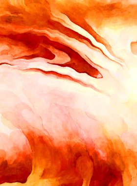 Soyut suluboya sanat eserleri. Fırça boyalı dijital resim. Renkli yaratıcı suluboya çizimi.