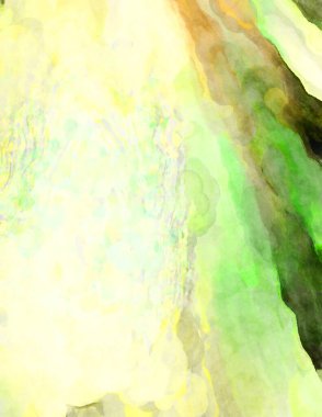 Soyut suluboya sanat eserleri. Fırça boyalı dijital resim. Renkli yaratıcı suluboya çizimi.