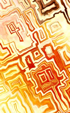 Soyut suluboya sanat eserleri. Fırça boyalı dijital resim. Renkli yaratıcı suluboya çizimi.