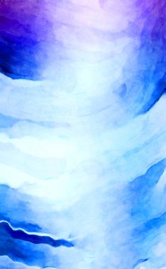 Soyut suluboya sanat eserleri. Fırça boyalı dijital resim. Renkli yaratıcı suluboya çizimi.