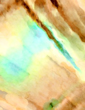 Soyut suluboya sanat eserleri. Fırça boyalı dijital resim. Renkli yaratıcı suluboya çizimi.