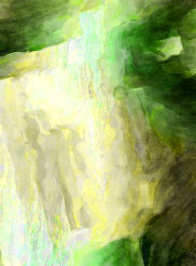 Soyut suluboya sanat eserleri. Fırça boyalı dijital resim. Renkli yaratıcı suluboya çizimi.