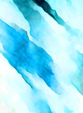 Soyut suluboya sanat eserleri. Fırça boyalı dijital resim. Renkli yaratıcı suluboya çizimi.