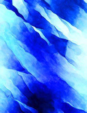 Soyut suluboya sanat eserleri. Fırça boyalı dijital resim. Renkli yaratıcı suluboya çizimi.