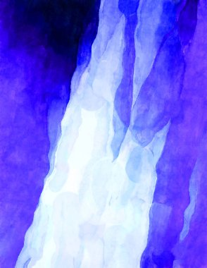 Soyut suluboya sanat eserleri. Fırça boyalı dijital resim. Renkli yaratıcı suluboya çizimi.