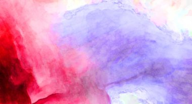 Soyut suluboya sanat eserleri. Fırça boyalı dijital resim. Renkli yaratıcı suluboya çizimi.