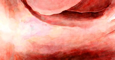 Soyut suluboya sanat eserleri. Fırça boyalı dijital resim. Renkli yaratıcı suluboya çizimi.