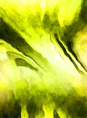 Soyut suluboya sanat eserleri. Fırça boyalı dijital resim. Renkli yaratıcı suluboya çizimi.