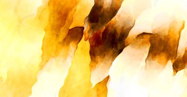 Soyut suluboya sanat eserleri. Fırça boyalı dijital resim. Renkli yaratıcı suluboya çizimi.