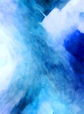 Soyut suluboya sanat eserleri. Fırça boyalı dijital resim. Renkli yaratıcı suluboya çizimi.