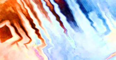 Soyut suluboya sanat eserleri. Fırça boyalı dijital resim. Renkli yaratıcı suluboya çizimi.