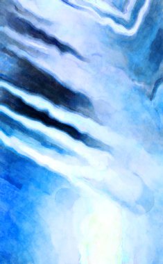 Soyut suluboya sanat eserleri. Fırça boyalı dijital resim. Renkli yaratıcı suluboya çizimi.