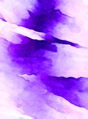 Soyut suluboya sanat eserleri. Fırça boyalı dijital resim. Renkli yaratıcı suluboya çizimi.