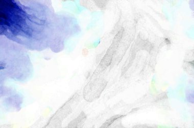 Soyut suluboya sanat eserleri. Fırça boyalı dijital resim. Renkli yaratıcı suluboya çizimi.