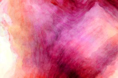 Soyut suluboya sanat eserleri. Fırça boyalı dijital resim. Renkli yaratıcı suluboya çizimi.