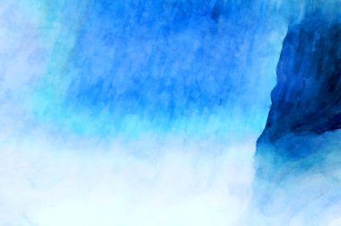 Soyut suluboya sanat eserleri. Fırça boyalı dijital resim. Renkli yaratıcı suluboya çizimi.