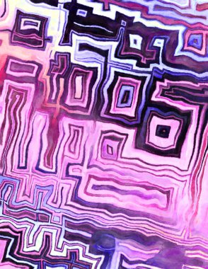 Soyut suluboya sanat eserleri. Fırça boyalı dijital resim. Renkli yaratıcı suluboya çizimi.