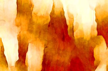 Soyut suluboya sanat eserleri. Fırça boyalı dijital resim. Renkli yaratıcı suluboya çizimi.