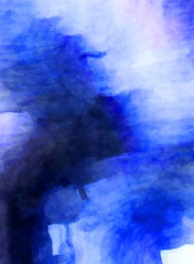 Soyut suluboya sanat eserleri. Fırça boyalı dijital resim. Renkli yaratıcı suluboya çizimi.