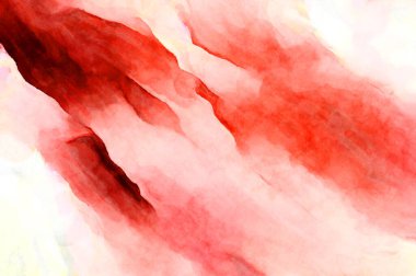 Soyut suluboya sanat eserleri. Fırça boyalı dijital resim. Renkli yaratıcı suluboya çizimi.