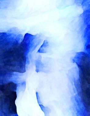 Soyut suluboya sanat eserleri. Fırça boyalı dijital resim. Renkli yaratıcı suluboya çizimi.