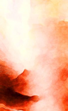 Soyut suluboya sanat eserleri. Fırça boyalı dijital resim. Renkli yaratıcı suluboya çizimi.