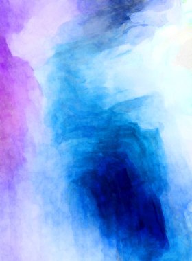 Soyut suluboya sanat eserleri. Fırça boyalı dijital resim. Renkli yaratıcı suluboya çizimi.