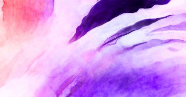 Soyut suluboya sanat eserleri. Fırça boyalı dijital resim. Renkli yaratıcı suluboya çizimi.