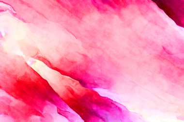 Soyut suluboya sanat eserleri. Fırça boyalı dijital resim. Renkli yaratıcı suluboya çizimi.