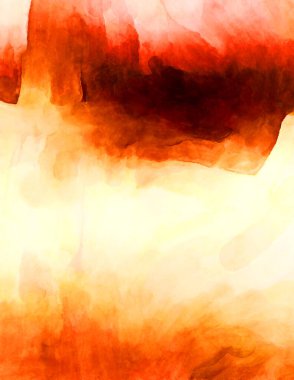 Soyut suluboya sanat eserleri. Fırça boyalı dijital resim. Renkli yaratıcı suluboya çizimi.