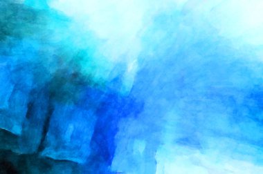 Soyut suluboya sanat eserleri. Fırça boyalı dijital resim. Renkli yaratıcı suluboya çizimi.