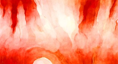 Soyut suluboya sanat eserleri. Fırça boyalı dijital resim. Renkli yaratıcı suluboya çizimi.