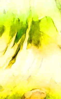 Soyut suluboya sanat eserleri. Fırça boyalı dijital resim. Renkli yaratıcı suluboya çizimi.