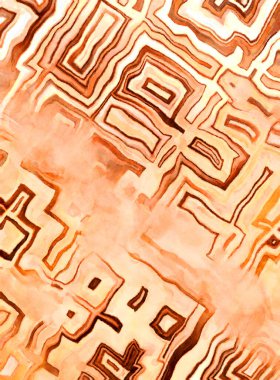 Soyut suluboya sanat eserleri. Fırça boyalı dijital resim. Renkli yaratıcı suluboya çizimi.