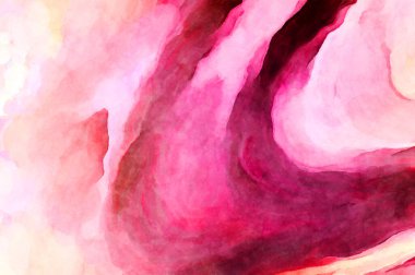 Soyut suluboya sanat eserleri. Fırça boyalı dijital resim. Renkli yaratıcı suluboya çizimi.