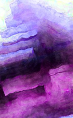 Soyut suluboya sanat eserleri. Fırça boyalı dijital resim. Renkli yaratıcı suluboya çizimi.