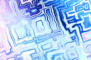 Soyut suluboya sanat eserleri. Fırça boyalı dijital resim. Renkli yaratıcı suluboya çizimi.