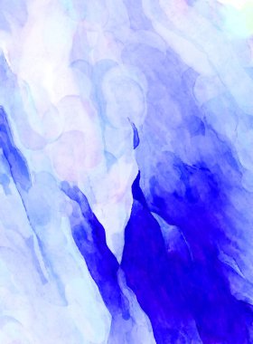 Soyut suluboya sanat eserleri. Fırça boyalı dijital resim. Renkli yaratıcı suluboya çizimi.