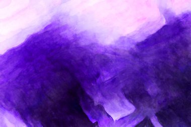 Soyut suluboya sanat eserleri. Fırça boyalı dijital resim. Renkli yaratıcı suluboya çizimi.