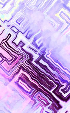 Soyut suluboya sanat eserleri. Fırça boyalı dijital resim. Renkli yaratıcı suluboya çizimi.