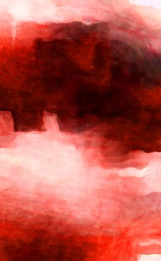 Soyut suluboya sanat eserleri. Fırça boyalı dijital resim. Renkli yaratıcı suluboya çizimi.