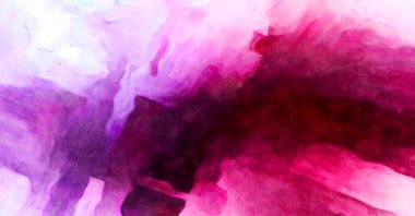 Soyut suluboya sanat eserleri. Fırça boyalı dijital resim. Renkli yaratıcı suluboya çizimi.