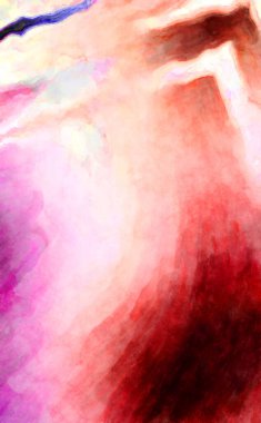 Soyut suluboya sanat eserleri. Fırça boyalı dijital resim. Renkli yaratıcı suluboya çizimi.