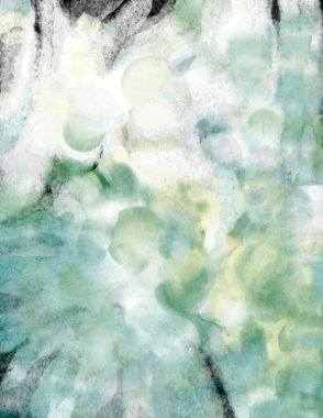 Soyut suluboya sanat eserleri. Fırça boyalı dijital resim. Renkli yaratıcı suluboya çizimi.