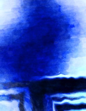 Soyut suluboya sanat eserleri. Fırça boyalı dijital resim. Renkli yaratıcı suluboya çizimi.