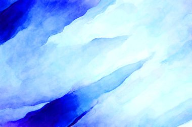 Soyut suluboya sanat eserleri. Fırça boyalı dijital resim. Renkli yaratıcı suluboya çizimi.