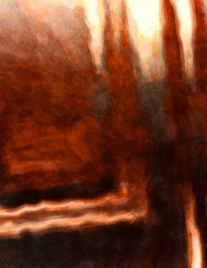 Soyut suluboya sanat eserleri. Fırça boyalı dijital resim. Renkli yaratıcı suluboya çizimi.