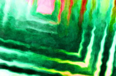 Soyut suluboya sanat eserleri. Fırça boyalı dijital resim. Renkli yaratıcı suluboya çizimi.