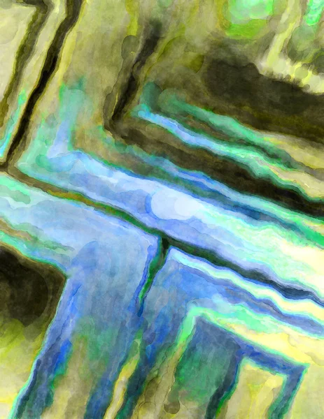抽象水彩画的表现力 刷漆数字艺术画 多彩的创意水彩画 — 图库照片